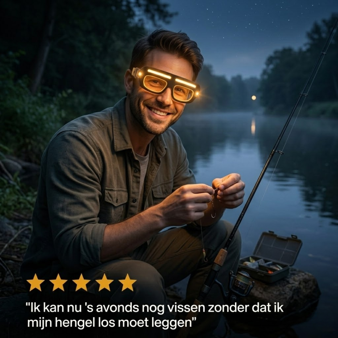Ik kan nu 's avonds nog vissen zonder dat ik mijn hengel los moet leggen